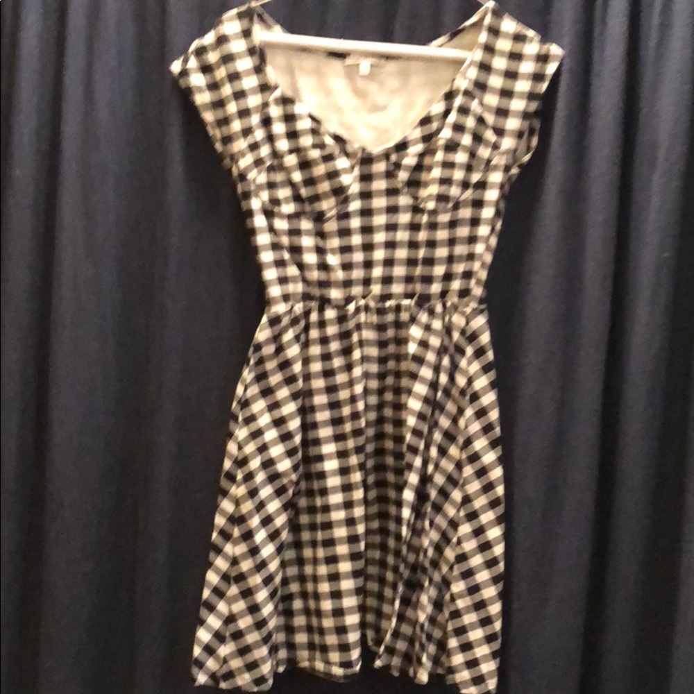 Checked 50s style dress